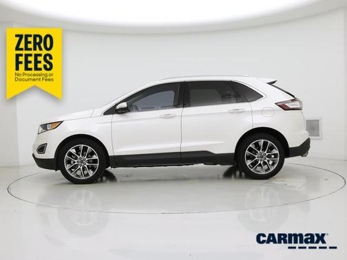 White 2017 Ford Edge Titanium