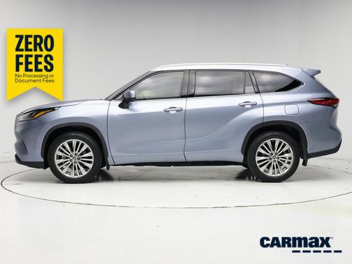 Blue 2023 Toyota Highlander Platinum