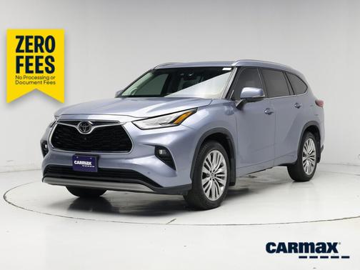 Blue 2023 Toyota Highlander Platinum