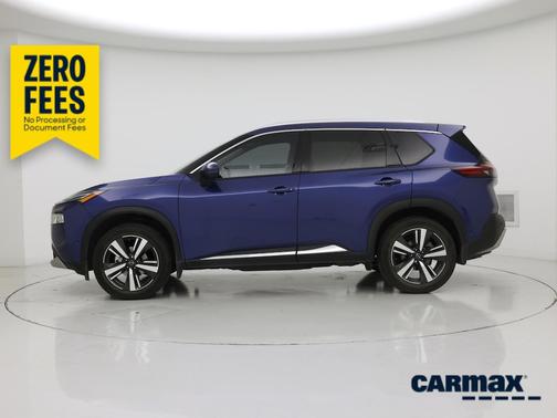Blue 2023 Nissan Rogue Platinum