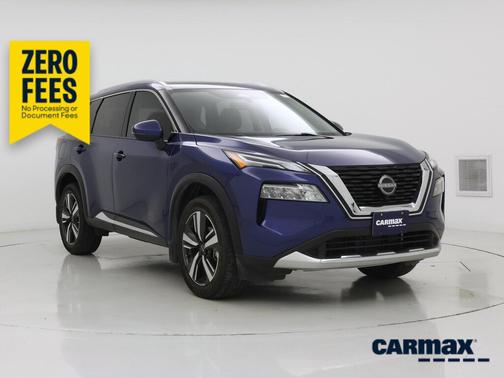 Blue 2023 Nissan Rogue Platinum