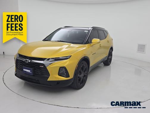 Yellow 2022 Chevrolet Blazer RS