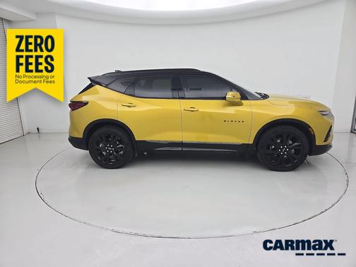 Yellow 2022 Chevrolet Blazer RS