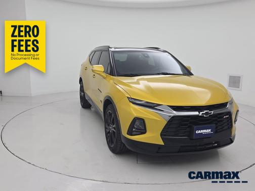 Yellow 2022 Chevrolet Blazer RS
