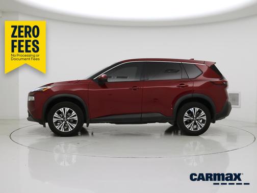 Red 2021 Nissan Rogue SV