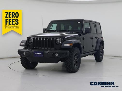 Black 2022 Jeep Wrangler Unlimited Willys