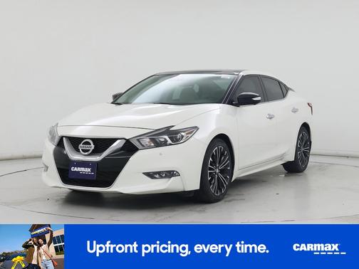 White 2016 Nissan Maxima Platinum