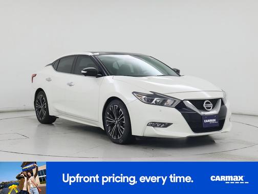 White 2016 Nissan Maxima Platinum