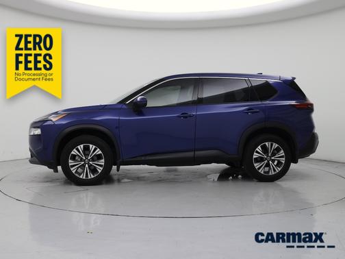 Blue 2021 Nissan Rogue SV