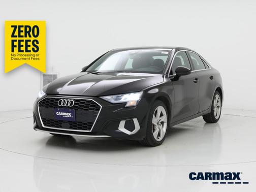 Black 2022 Audi A3 Premium