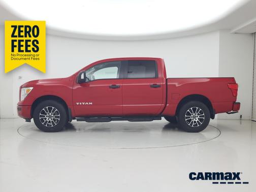 Red 2023 Nissan Titan SV