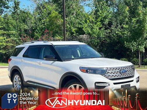 Star White Metallic Tri-Coat 2022 Ford Explorer Limited