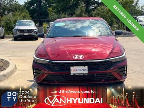 Ultimate Red 2025 Hyundai ELANTRA HEV SEL Sport