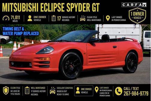 Saronno Red 2002 Mitsubishi Eclipse Spyder GT