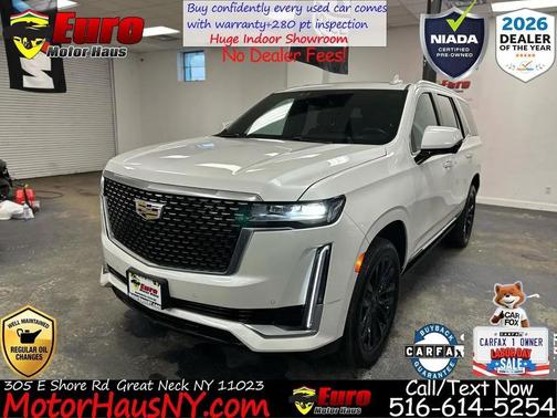 Pearl White 2023 Cadillac Escalade Premium Luxury