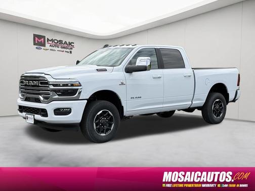Bright White Clearcoat 2026 RAM 3500 Laramie Crew Cab 4x4 6'4' Box