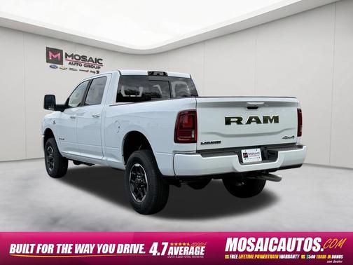 Bright White Clearcoat 2026 RAM 3500 Laramie Crew Cab 4x4 6'4' Box