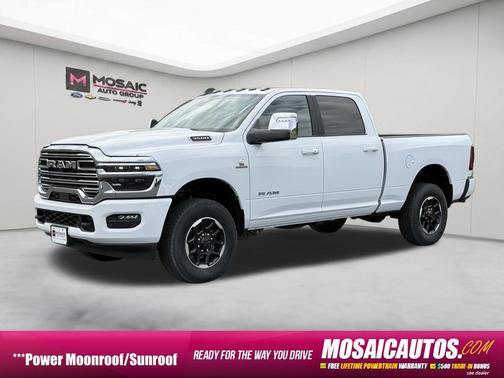 Bright White Clearcoat 2026 RAM 3500 Laramie Crew Cab 4x4 6'4' Box
