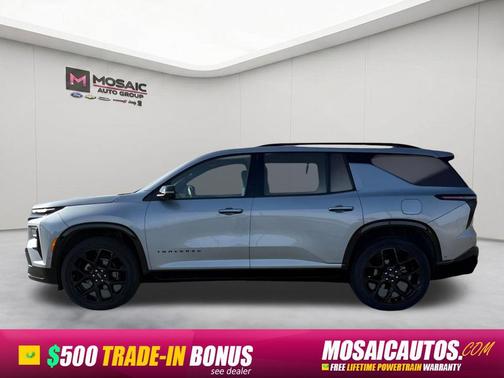 Sterling Grey Metallic 2025 Chevrolet Traverse RS