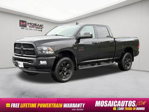 Brilliant Black Crystal Pearlcoat 2017 RAM 3500 Big Horn Crew Cab 4x4 6'4' Box