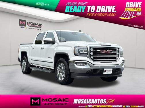 Summit White 2018 GMC Sierra 1500 SLT