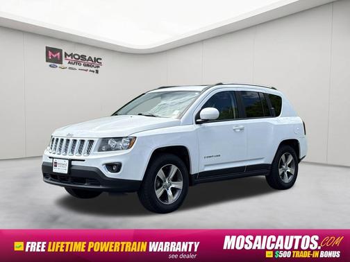 Bright White Clearcoat 2017 Jeep Compass High Altitude