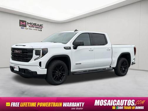 Summit White 2025 GMC Sierra 1500 Elevation