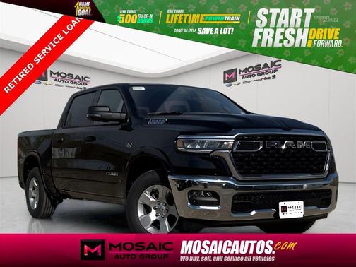 Diamond Black Crystal Pearlcoat 2026 RAM 1500 Big Horn/Lone Star
