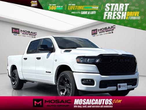 Bright White Clearcoat 2026 RAM 1500 Big Horn/Lone Star