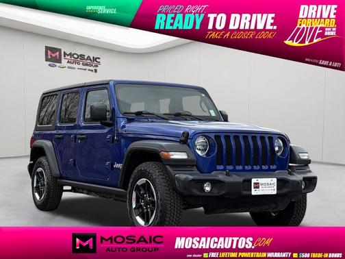 Ocean Blue Metallic Clearcoat 2019 Jeep Wrangler Unlimited Sport
