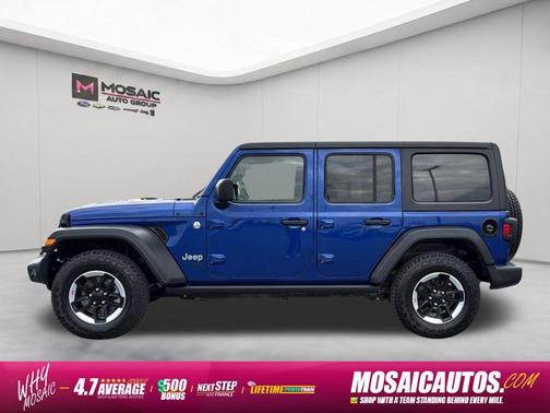 Ocean Blue Metallic Clearcoat 2019 Jeep Wrangler Unlimited Sport