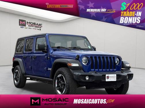 Ocean Blue Metallic Clearcoat 2019 Jeep Wrangler Unlimited Sport
