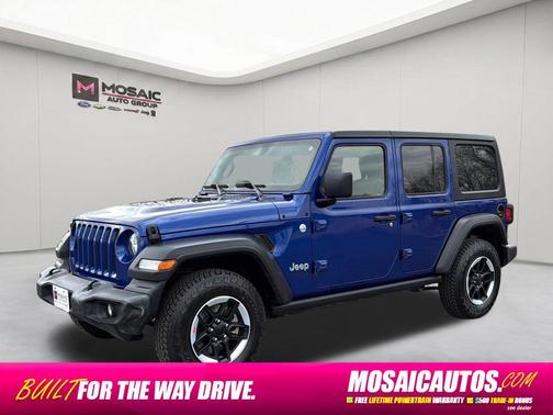 Ocean Blue Metallic Clearcoat 2019 Jeep Wrangler Unlimited Sport