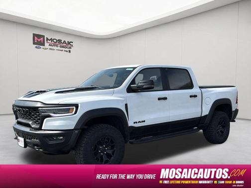 Bright White Clearcoat 2026 RAM 1500 RHO Crew Cab 4x4 5'7' Box
