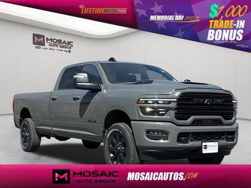 Ceramic Gray Clearcoat 2026 RAM 3500 Laramie Crew Cab 4x4 8' Box