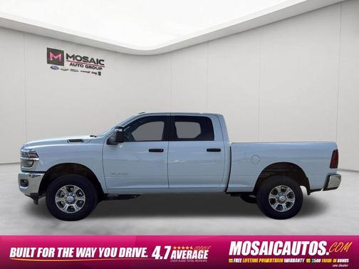 Bright White Clearcoat 2026 RAM 2500 Big Horn Crew Cab 4x4 6'4' Box