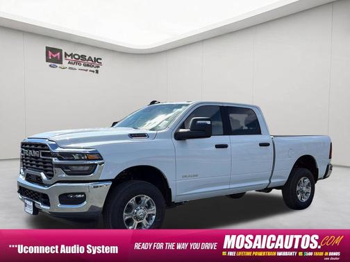 Bright White Clearcoat 2026 RAM 2500 Big Horn Crew Cab 4x4 6'4' Box
