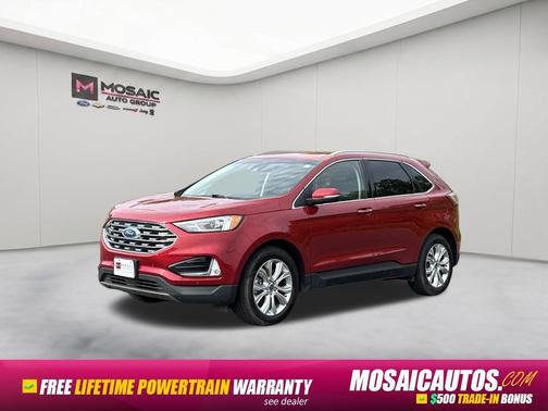Rapid Red Metallic Tinted Clearcoat 2020 Ford Edge Titanium
