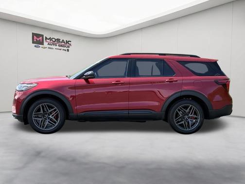 Rapid Red Metallic Tinted Clearcoat 2025 Ford Explorer ST-Line