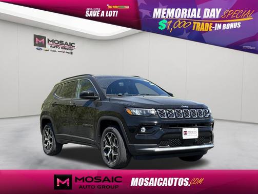 Diamond Black Crystal Pearlcoat 2026 Jeep Compass Limited
