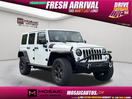 Bright White Clearcoat 2015 Jeep Wrangler Unlimited Altitude