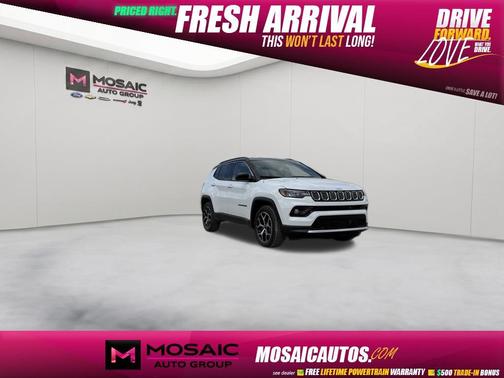 Bright White Clearcoat 2025 Jeep Compass Limited