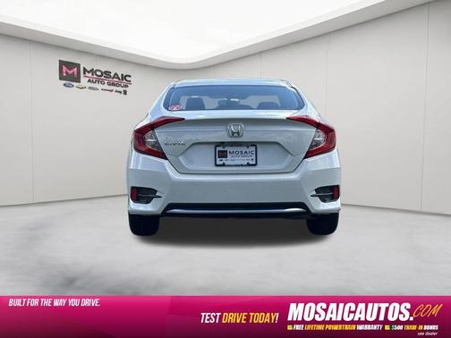 White Orchid Pearl 2019 Honda Civic LX