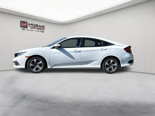 White Orchid Pearl 2019 Honda Civic LX