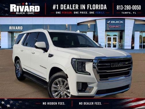 Summit White 2022 GMC Yukon SLT