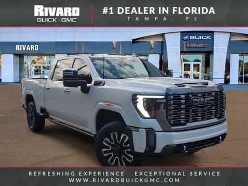 White Frost Tricoat 2024 GMC Sierra 3500 Denali