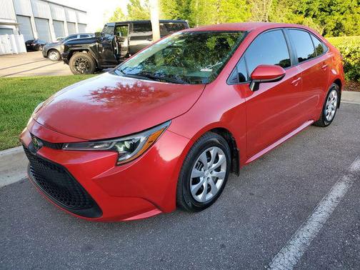 Barcelona Red Metallic 2021 Toyota Corolla LE