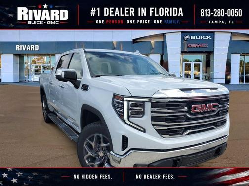 Glacier White Tricoat 2026 GMC Sierra 1500 SLT