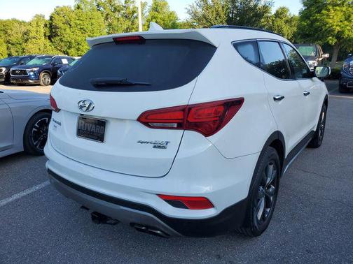 Pearl White 2018 Hyundai Santa Fe Sport 2.0L Turbo Ultimate