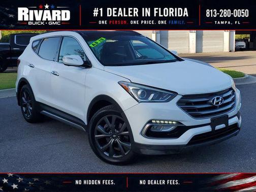 Pearl White 2018 Hyundai Santa Fe Sport 2.0L Turbo Ultimate